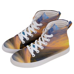 Benevolent Sunset Men s Hi-top Skate Sneakers by GardenOfOphir