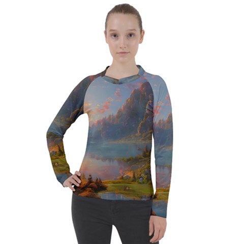 Marvelous Sunset Women s Pique Long Sleeve Tee by GardenOfOphir