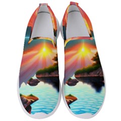 Gorgeous Sunset Men s Slip On Sneakers by GardenOfOphir