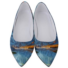 Majestic Lake Landscape Women s Low Heels by GardenOfOphir