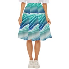 Pastel Beach Wave I Classic Short Skirt by GardenOfOphir