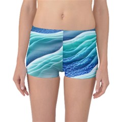 Pastel Beach Wave I Boyleg Bikini Bottoms by GardenOfOphir