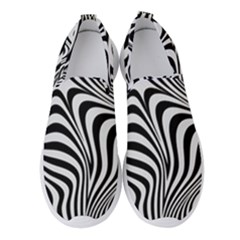 Pattern Geometric Lines Shapes Design Art Women s Slip On Sneakers by Ravend