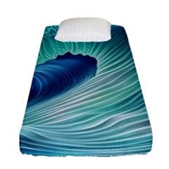 Summer Ocean Waves Fitted Sheet (single Size) by GardenOfOphir