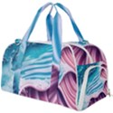 Pink Wave Crashing On The Shore Burner Gym Duffel Bag View1