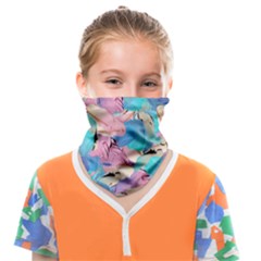 Painting Watercolor Abstract Design Artistic Ink Face Covering Bandana (kids) by Ravend