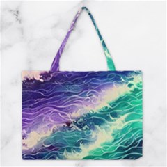 Pastel Hues Ocean Waves Medium Tote Bag by GardenOfOphir