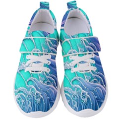 The Beauty Of Waves Women s Velcro Strap Shoes by GardenOfOphir