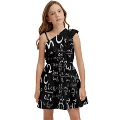 E=mc2 Text Science Albert Einstein Formula Mathematics Physics Kids  One Shoulder Party Dress by Jancukart