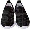 Black Background With Text Overlay Mathematics Trigonometry Kids  Slip On Sneakers View1