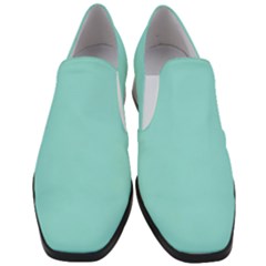 Soft Turquoise	 - 	slip On Heel Loafers by ColorfulShoes