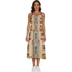 Mosque Sleeveless Shoulder Straps Boho Dress by artworkshop