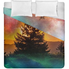 Tree Nature Landscape Fantasy Duvet Cover Double Side (king Size) by Ravend