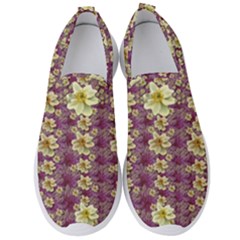 Lotus Flowers In Nature Will Always Bloom For Their Rare Beauty Men s Slip On Sneakers by pepitasart