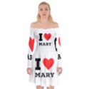 I love mary Off Shoulder Skater Dress View1