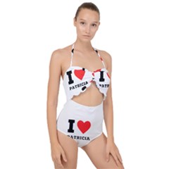 I Love Patricia Scallop Top Cut Out Swimsuit by ilovewhateva