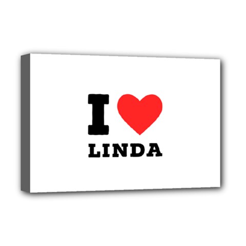 I Love Linda  Deluxe Canvas 18  X 12  (stretched) by ilovewhateva