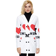 I Love Linda  Button Up Hooded Coat  by ilovewhateva