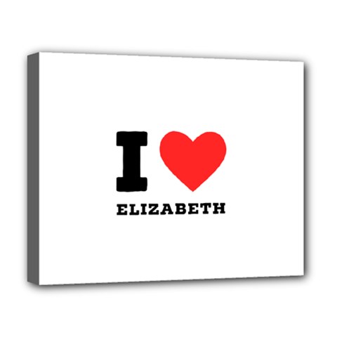 I Love Elizabeth  Deluxe Canvas 20  X 16  (stretched) by ilovewhateva