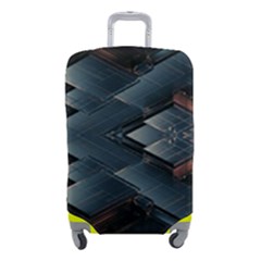 Background Pattern Geometric Glass Mirrors Luggage Cover (small) by Ravend