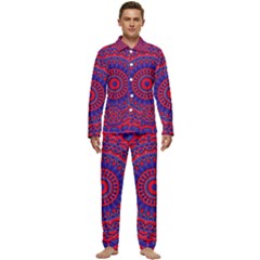 Background Wallpaper Geometric Digital Art Men s Long Sleeve Velvet Pocket Pajamas Set by Ravend