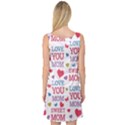 Love Mom Happy Mothers Day I Love Mom Graphic Sleeveless Satin Nightdress View2