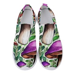 Magician s Conjuration Mushroom Women s Slip On Sneakers by GardenOfOphir