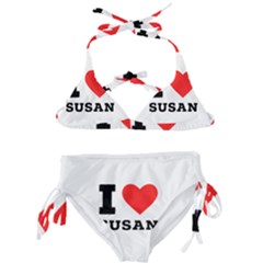 I Love Susan Kids  Classic Bikini Set by ilovewhateva