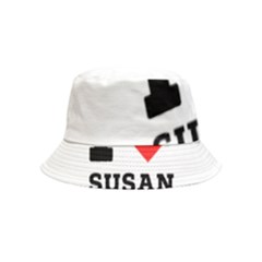 I Love Susan Inside Out Bucket Hat (kids) by ilovewhateva