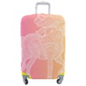 unicorm orange and pink Luggage Cover (Medium) View1