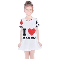 I Love Karen Kids  Simple Cotton Dress by ilovewhateva