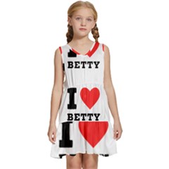 I Love Betty Kids  Sleeveless Tiered Mini Dress by ilovewhateva