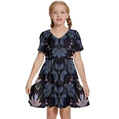 M G Kids  Short Sleeve Tiered Mini Dress by MRNStudios