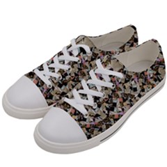 Mystic Geometry Abstract Print Men s Low Top Canvas Sneakers by dflcprintsclothing