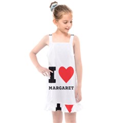 I Love Margaret Kids  Overall Dress by ilovewhateva