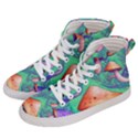 Natural Mushroom Illustration Design Women s Hi-Top Skate Sneakers View2