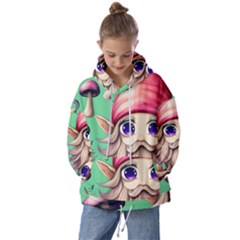 Orest Fairycore Vintagemushroom Kids  Oversized Hoodie by GardenOfOphir