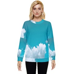 Clouds Hd Wallpaper Hidden Pocket Sweatshirt by artworkshop