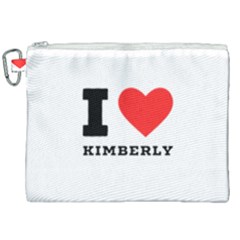 I Love Kimberly Canvas Cosmetic Bag (xxl) by ilovewhateva