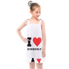 I Love Kimberly Kids  Overall Dress by ilovewhateva