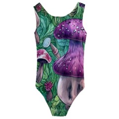 Foraging In The Forest Kids  Cut-out Back One Piece Swimsuit by GardenOfOphir