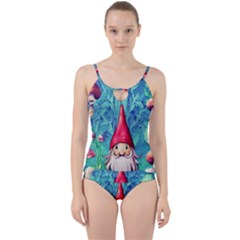 Mushroom Magic Cut Out Top Tankini Set by GardenOfOphir