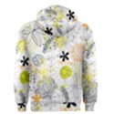 Doodle Flowers Hand Drawing Pattern Men s Zipper Hoodie View2