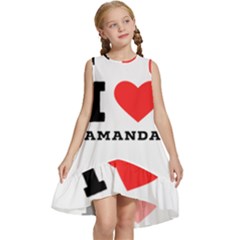 I Love Amanda Kids  Frill Swing Dress by ilovewhateva