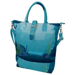 Intro Youtube Background Wallpaper Aquatic Water 2 Buckle Top Tote Bag by Pakemis