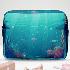 Ai Generated Ocean Sea Fish Aquatic Water Nature 3 Make Up Pouch (large) by Pakemis