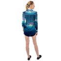 Ai Generated Ocean Sea Water Anime Nautical 2 Long Sleeve Chiffon Shirt View2