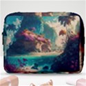 Tropical Island Fantasy Landscape Palm Trees Ocean Make Up Pouch (Large) View1