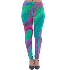 Fluid Art Background Lightweight Velour Leggings by GardenOfOphir