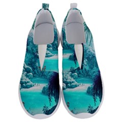 Landscape Nature Digital Art Palm Trees Paradise No Lace Lightweight Shoes by Pakemis